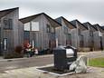 Een complex met flexwoningen in Houten. Foto ter illustratie, welk type flexwoningen de gemeente Lingewaard in Haalderen wil bouwen, is nog niet duidelijk
