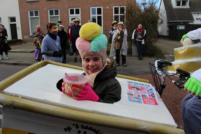 De optocht in Heerle.