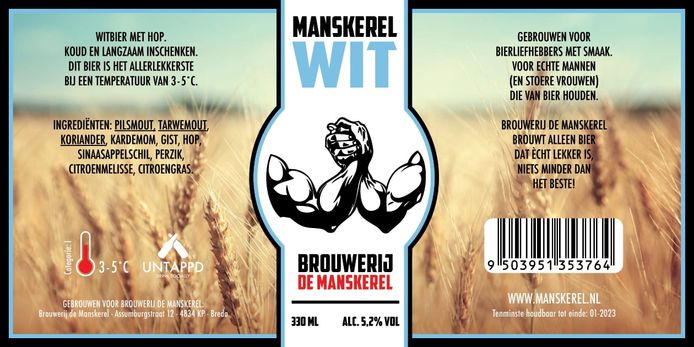 5,2% Manskerel Wit - De Manskerel - Breda BLB2022
