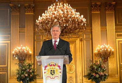 Koning Filip eert “voortdurende steun” van Vlaamse vrijwilligers na overstromingen in Wallonië tijdens nieuwjaarstoespraak