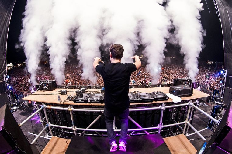 Martin Garrix op het Sudoeste Festival in Portugal, late 06 August 2014 Beeld anp