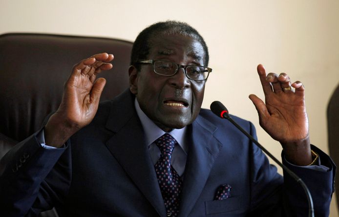Robert Mugabe op een foto uit 2013.