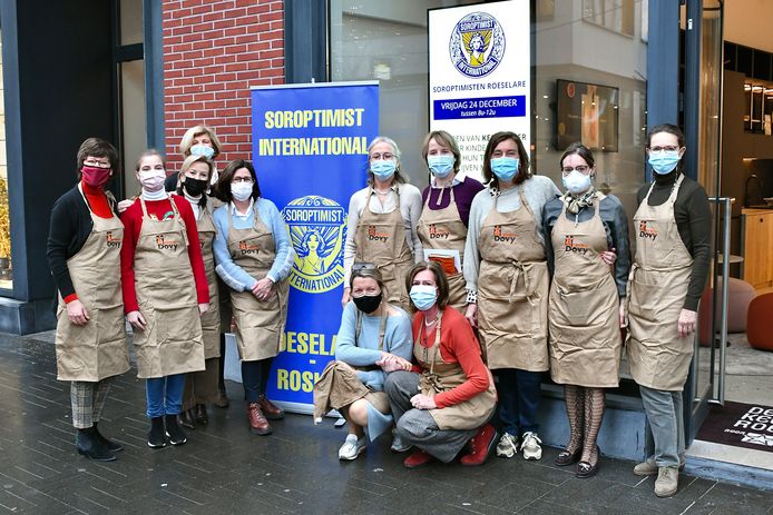 Soroptimist Roeselare-Roslar bezorgt vzw Onze Kinderen een warme kerst