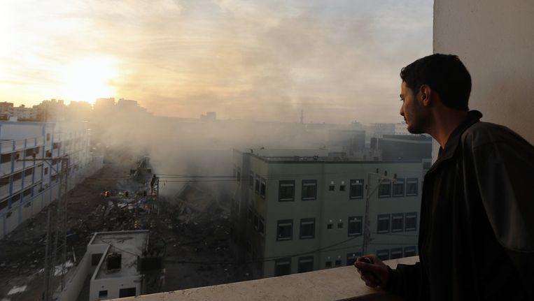 Van het Palestijnse ministerie van binnelandse zaken is niet veel meer over. Beeld reuters