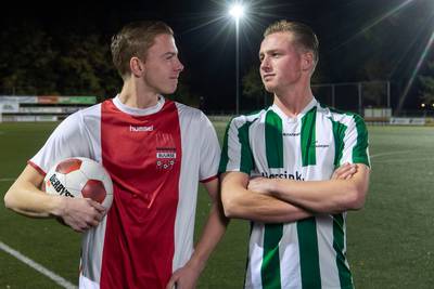 Broers Jeremy (Buurse) en Jiro Oosterwijk (Haaksbergen) staan zondag voor het eerst tegenover elkaar