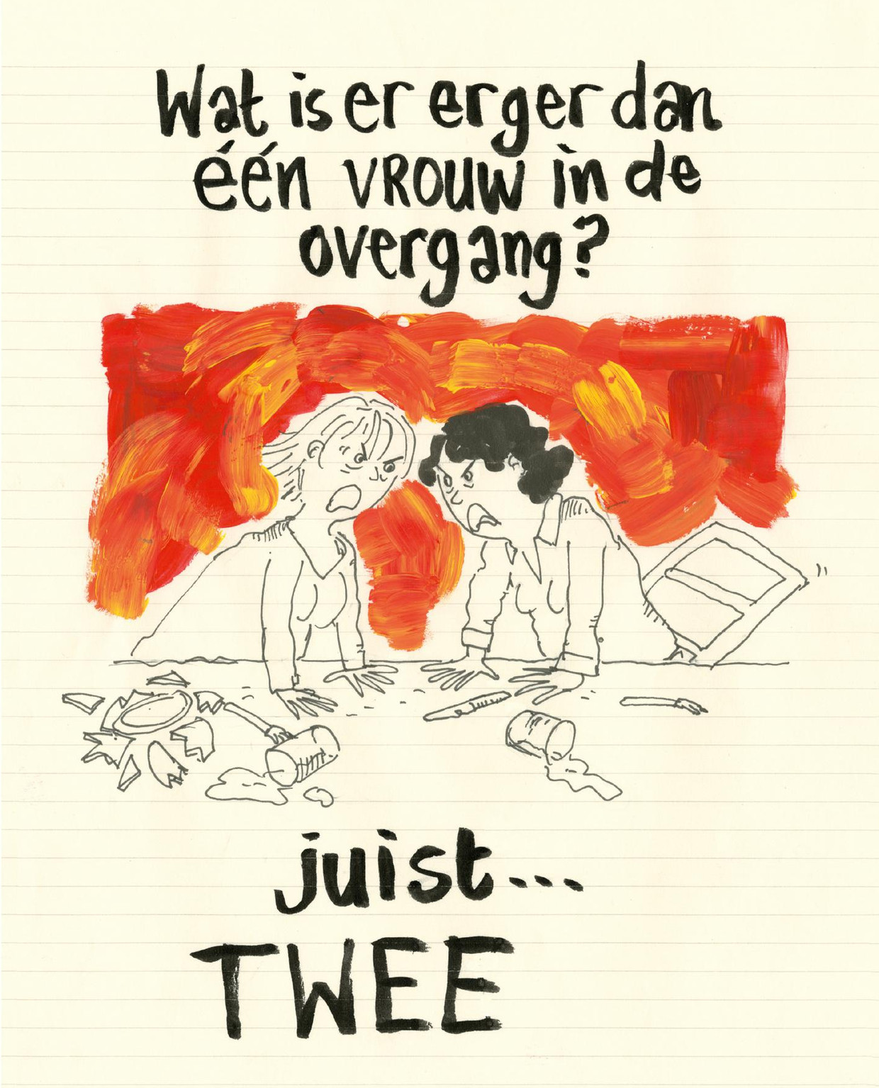 Pagina uit het boek Oomen stroomt over. Beeld  
