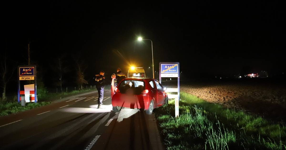 Vrouw onder invloed van drugs aangehouden in Asch na auto-ongeluk.