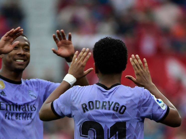 Rodrygo helpt Real Madrid langs Sevilla