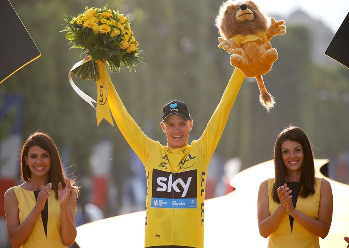Chris Froome stak in 2016 voor de derde keer de Ronde van Frankrijk op zak.