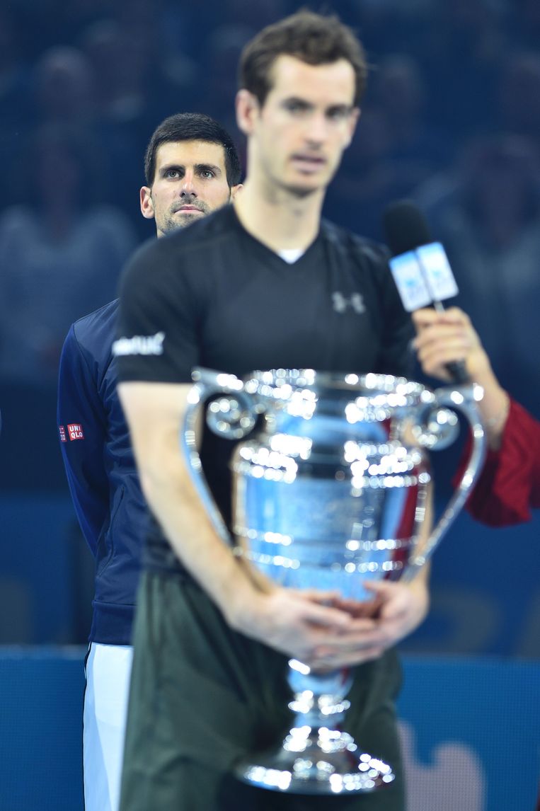 Dat zijn er bijna 1000 meer dan de Serviër Novak Djokovic (11.780 punten), die hij in de finale in de Londense O2 Arena versloeg. Beeld AFP