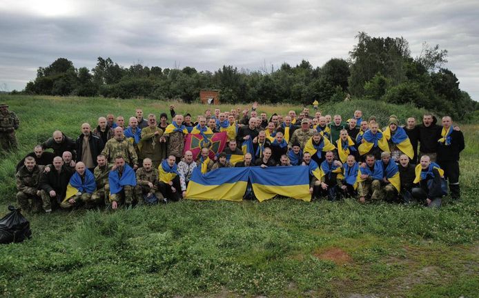 95 gevangengenomen Oekraïense soldaten konden vandaag weer thuiskomen.