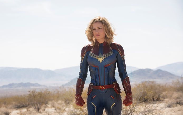Brie Larson als Captain Marvel: ze kreeg op sociale media al een hoop negatieve commentaar over zich heen. Vooral van mannen, dat spreekt.