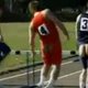 100 meter horden met peper in de reet