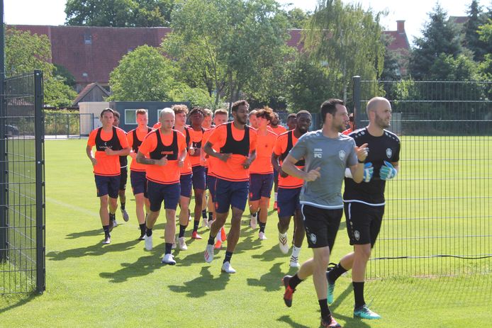 De spelers van Antwerp werkten zich de voorbije dagen in het zweet in Marienfeld.