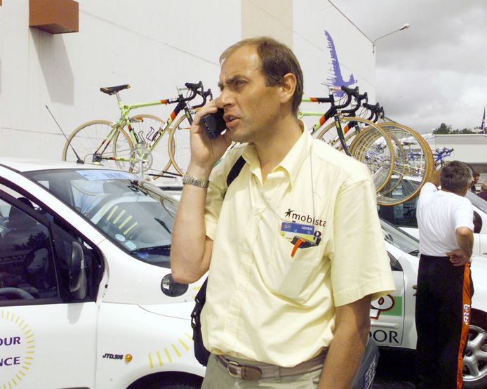 Jean-Luc Vandenbroucke als ploegleider in 1999.