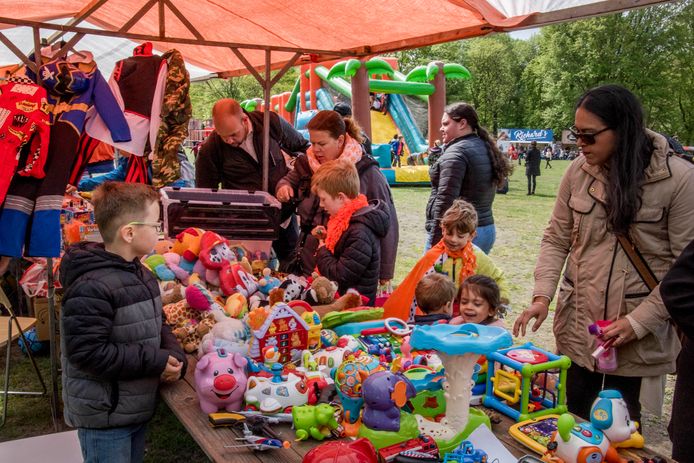 Koningsdag in het Leijpark in Tilburg.