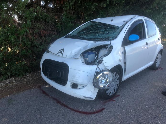 De bestuurder van de Citroën verkeerde na het ongeval in shocktoestand.