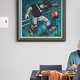 Voetballer Abe Lenstra nam een bal mee uit wandelen