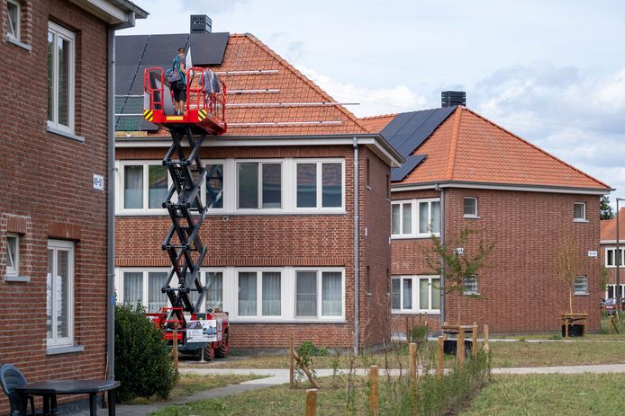 In een Mechelse sociale woonwijk wordt aan energiedelen gedaan.