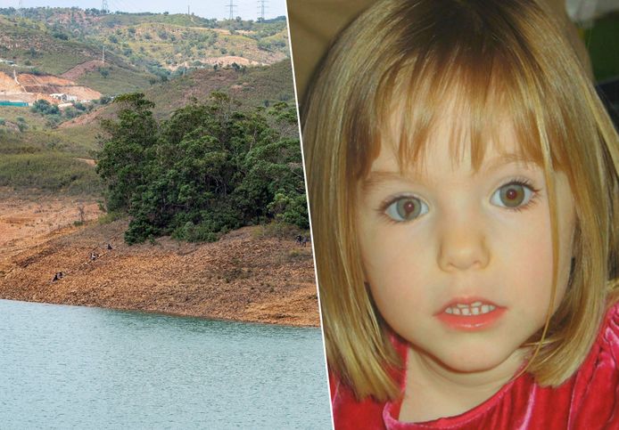 De politie zocht afgelopen week aan het Arade-stuwmeer in Portugal naar sporen van de vermiste Madeleine McCann.
