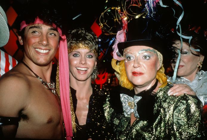 Matt Lattanzi, Olivia Newton-John met Regine Zylberberg in New York (1983)