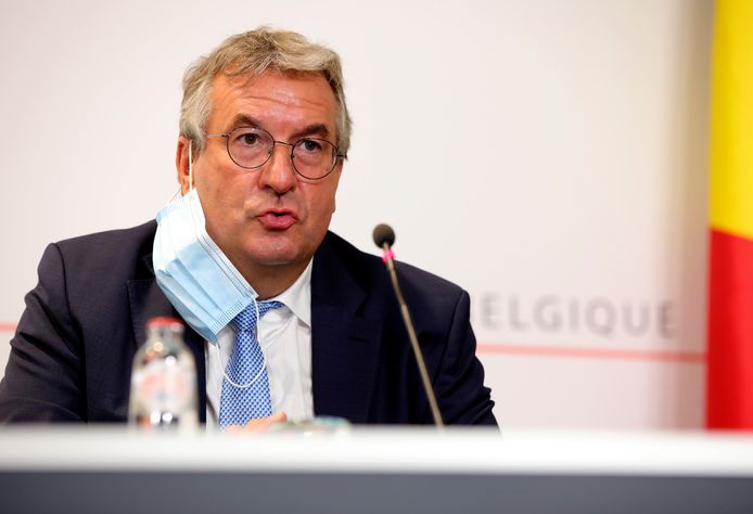 Le ministre-président de la Fédération Wallonie-Bruxelles Pierre-Yves Jeholet (MR)