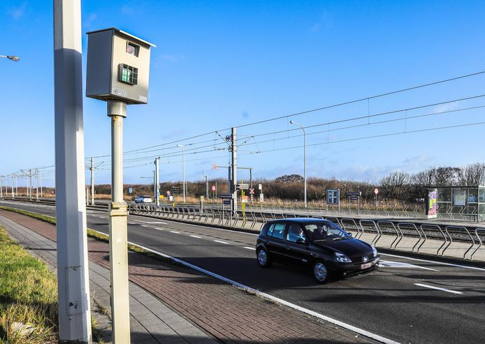 De flitspaal in Blankenberge is verkeerd ingesteld.