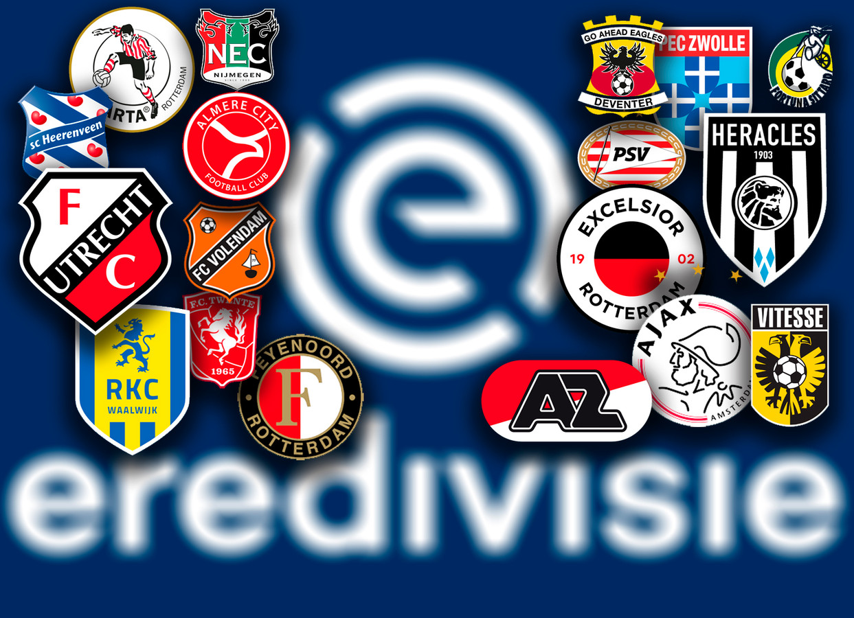 Eredivisie Bekijk hier alle uitslagen, het programma en de stand