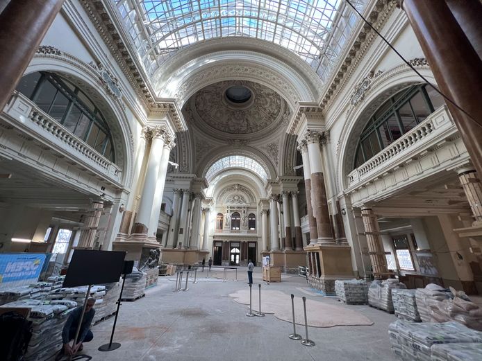 De restauratie van de Beurs van Brussel was een van de open werven die konden worden bezocht.