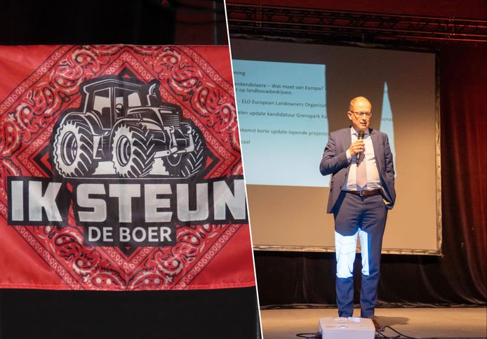 Ruim tweehonderd boeren kwamen in zaal Rex in Essen luisteren naar onder meer Jurgen Tack van ELO.