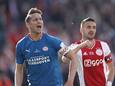 Aanvoerders Luuk de Jong en Dusan Tadic, wie verzekert zich met zijn ploeg van de tweede plaats?
