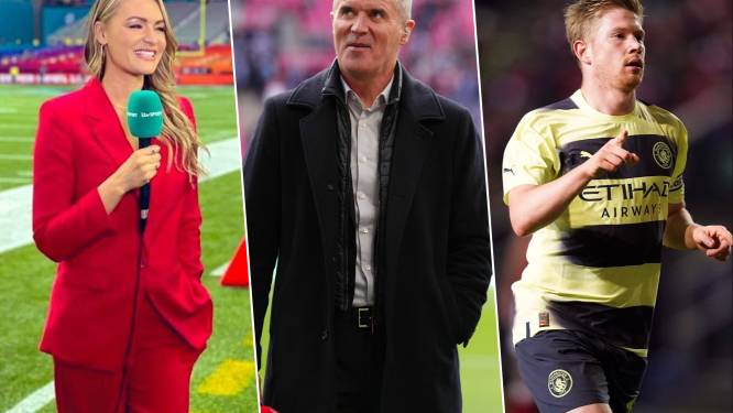 “We keken naar sexy voetbal”: presentatrice schrikt door uitspraak Roy Keane, die met lof strooit naar De Bruyne na heerlijke goal