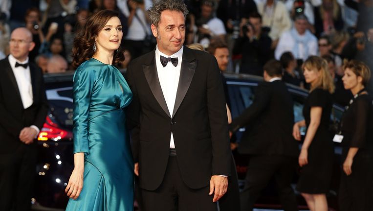 Rachel Weisz met de Italiaanse regisseur Paolo Sorrentino Beeld anp