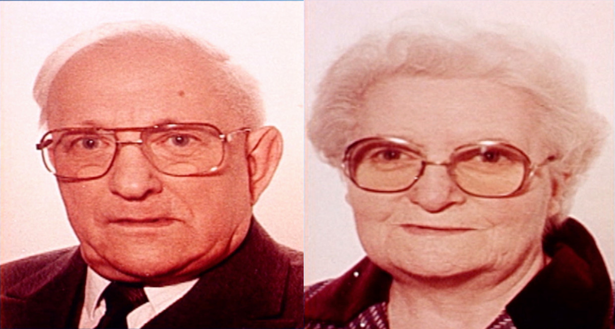 Jules Bogaerts (81) en Jeanne Jacobs (78) werden op 10 december 1991 levenloos en zwaar verminkt aangetroffen in hun huis in Tienen. Beeld RV