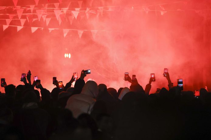 Revelers in The Hague.