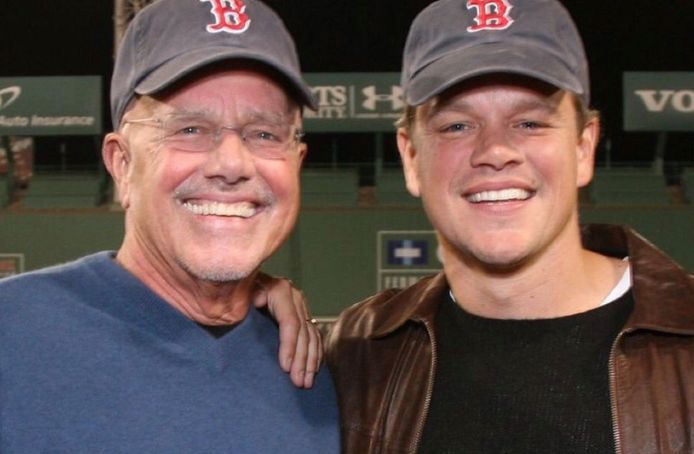 Matt Damon met zijn vader Kent