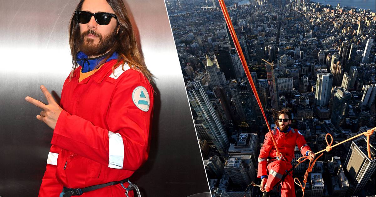 Jared Leto climbs Empire State Building to promote band’s world tour