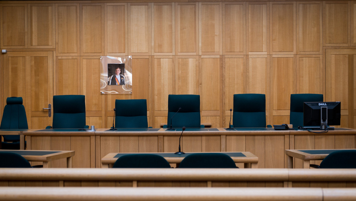 Interieur van de rechtszaal van de rechtbank van Breda. Beeld ANP