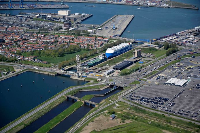 De haven van Zeebrugge.