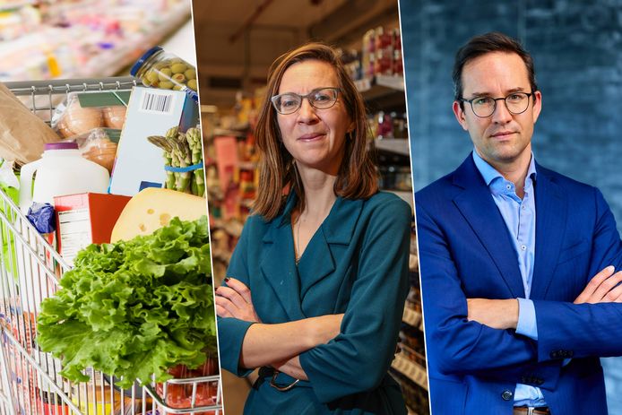 Els Breugelmans (KU Leuven) en Pierre-Alexandre Billiet (Gondola) verwachten opnieuw forse onderhandelingen tussen supermarkten en leveranciers over de prijzen in de supermarkt.