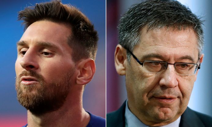 Messi stelt zich lijnrecht op tegenover voorzitter Bartomeu.