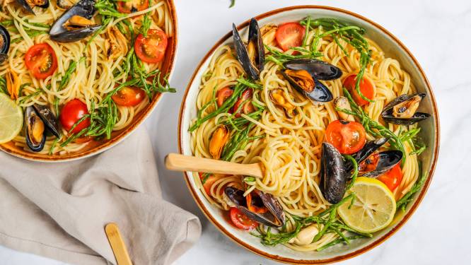 Wat Eten We Vandaag: Spaghetti met zeekraal en mosselen