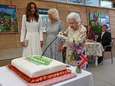 Wanneer de Queen het script negeert: Elizabeth snijdt cake met ceremonieel zwaard