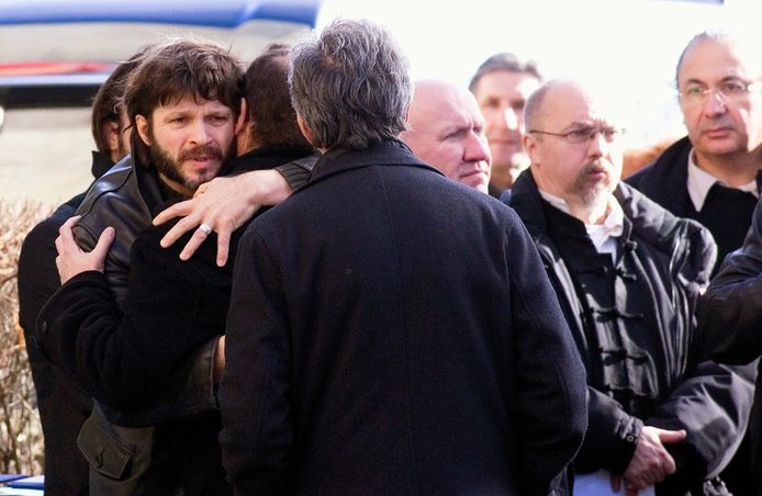 Bertrand Cantat, le jour des funérailles de la mère de ses deux enfants.