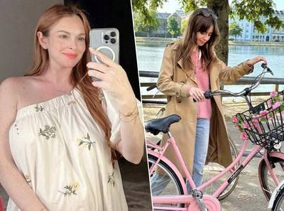 CELEB 24/7. Zwangere Lindsay Lohan ziet er stralend uit en Lily Collins waant zich heel even Barbie