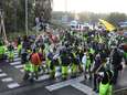 Blokkade van sites van TotalEnergies door klimaatactivisten afgelopen in Wallonië 