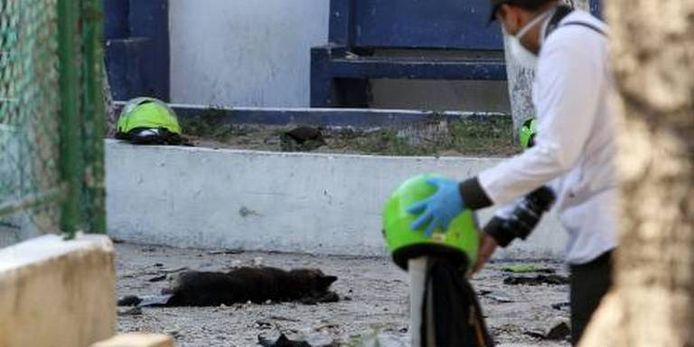 Bij een bomaanslag in Baranquilla lieten vier agenten het leven.