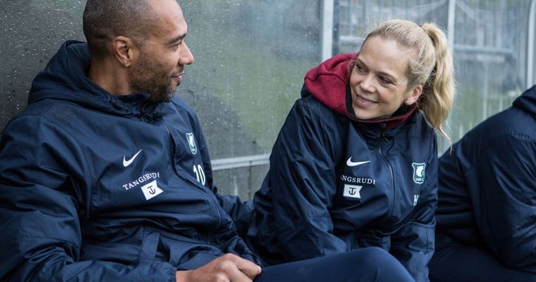 John Carew en  Ane Dahl Torp in Home Ground. Beeld nvt