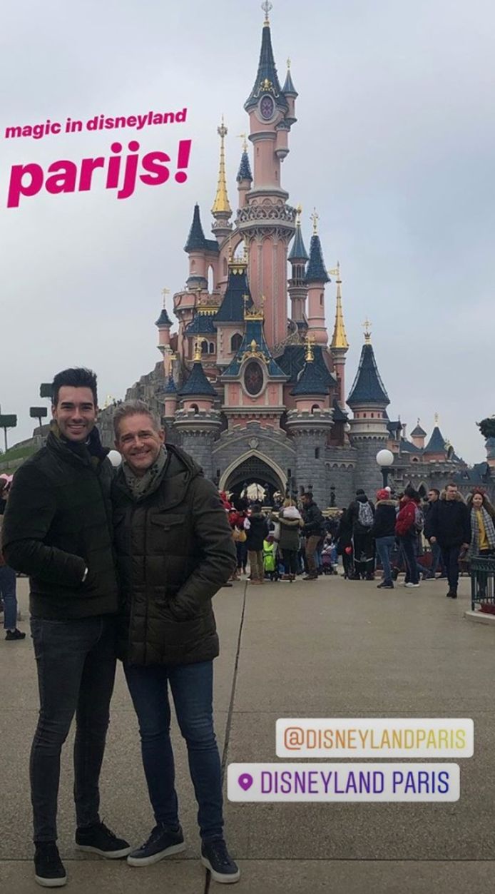 Christoff en Ritchie in Disneyland Parijs.