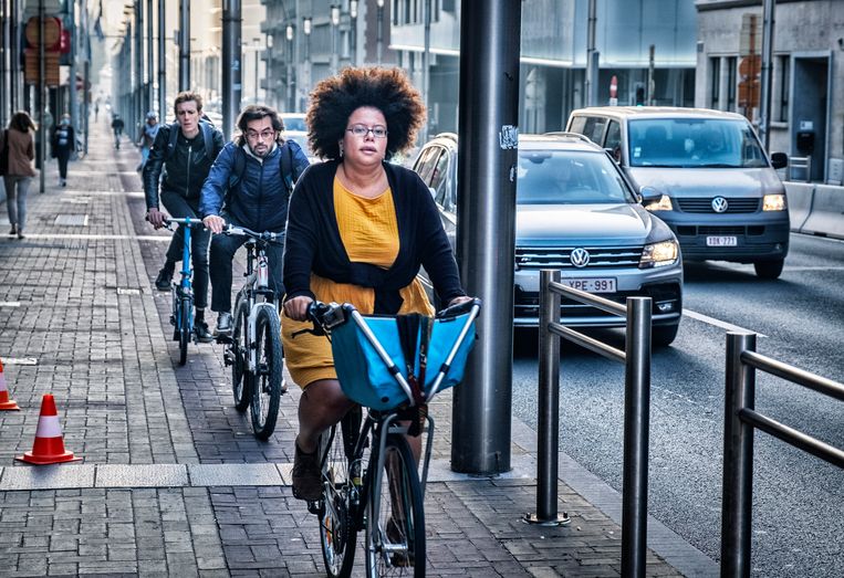 Wetstraat, Brussel. ‘In de hoofdstad wordt nu de omslag gemaakt.’ Beeld Tim Dirven